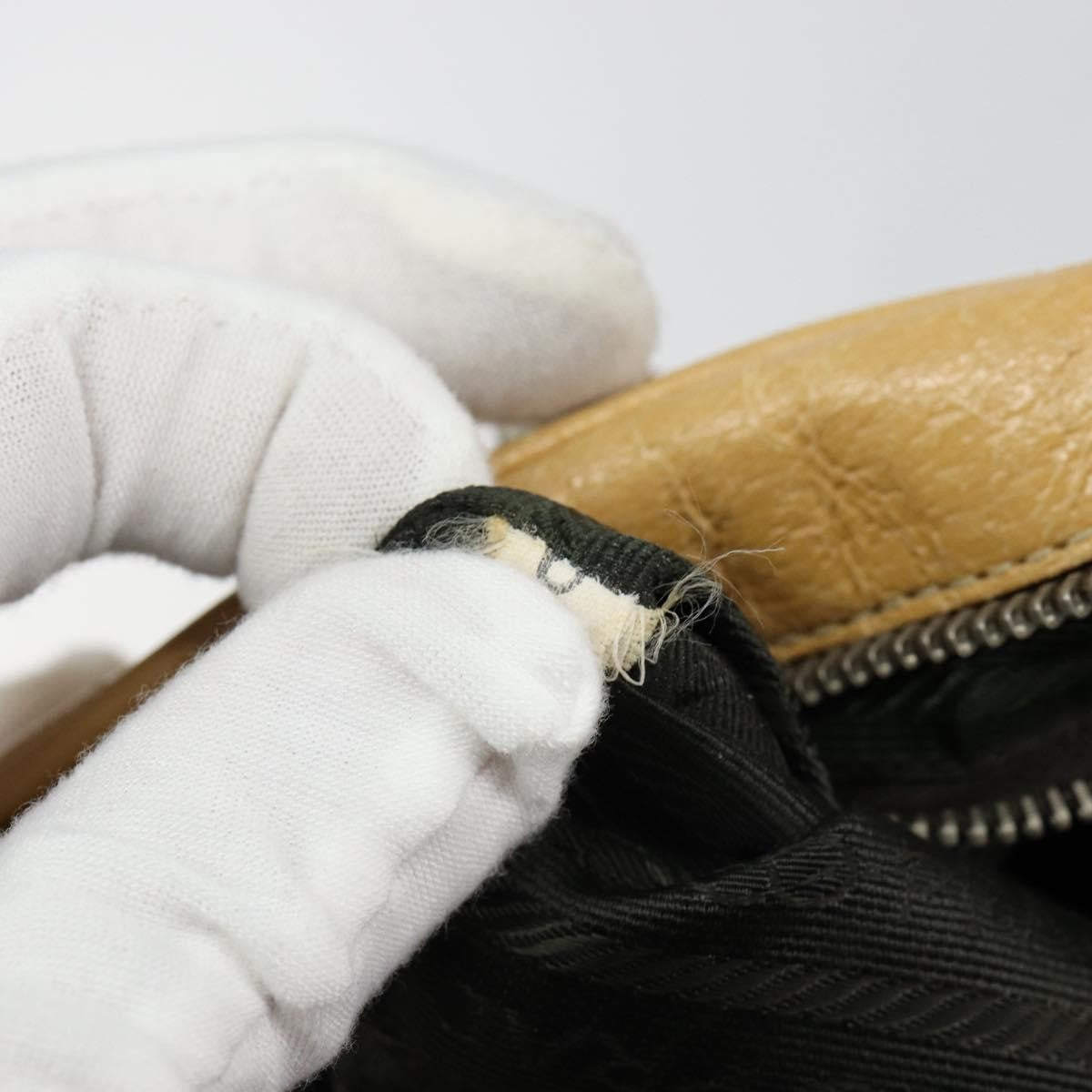 Prada Bauletto Bag Leather, BEIGE, LEATHER, Shoulder bag