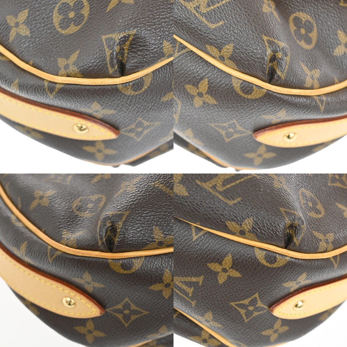 Louis Vuitton Tulum Handbag Monogram Canvas, BROWN, CANVAS, Shoulder bag