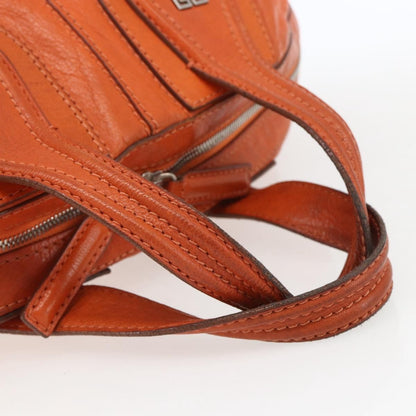 Givenchy Nightingale Satchel Leather, ORANGE, LEATHER, Handbag