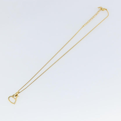 Christian Dior CD Heart Necklace Metal, GOLD, METAL, Necklace