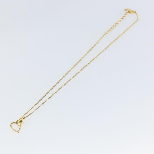 Christian Dior CD Heart Necklace Metal, GOLD, METAL, Necklace