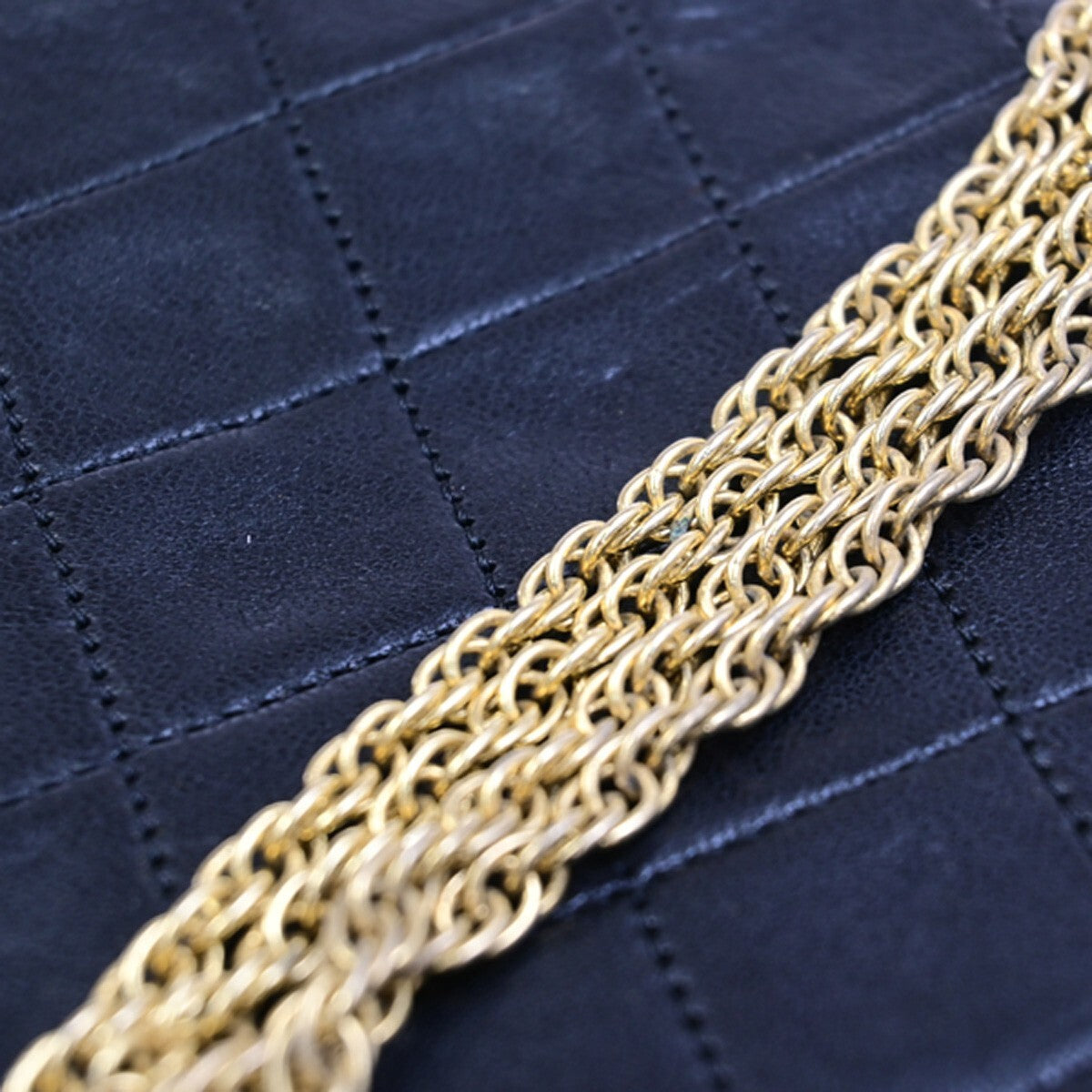 Chanel Vintage Round Flap Bag Quilted Lambskin, BLACK, LEATHER, Handbag