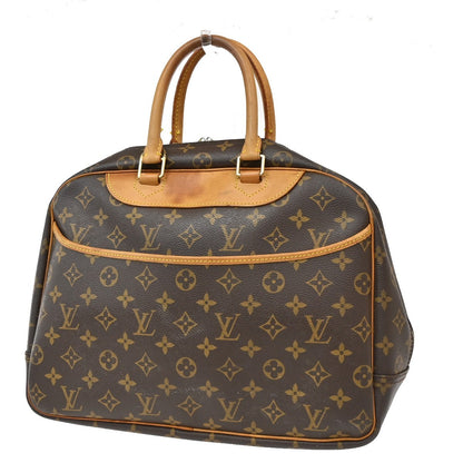 Louis Vuitton Deauville Handbag Monogram Canvas, BROWN, CANVAS, Handbag