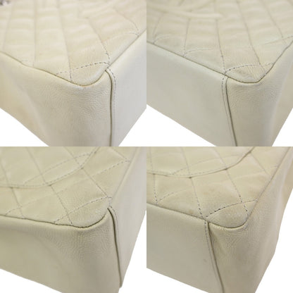 Chanel Grand Shopping Tote Quilted Calfskin, BEIGE, LEATHER, Tote bag