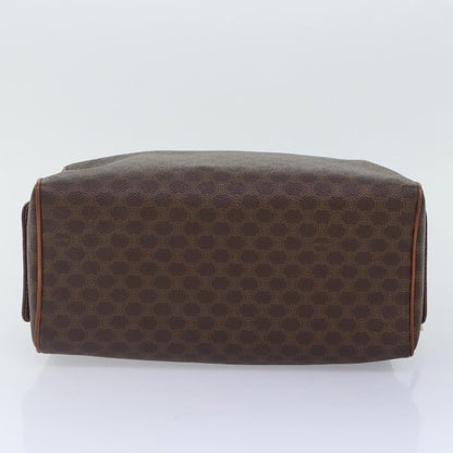 Celine Macadam Pochette Canvas and Leather, BROWN, CANVAS, Clutche & pouche