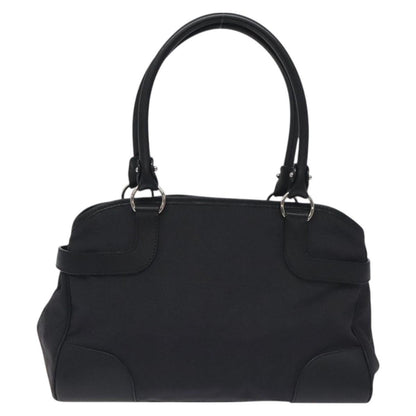 Salvatore Ferragamo Gancini handbag Nylon, BLACK, NYLON, Handbag