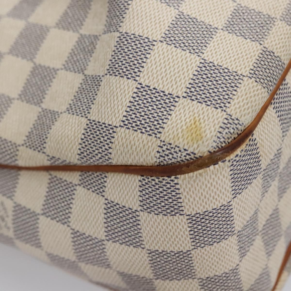 Louis Vuitton Siracusa Handbag Damier, WHITE, CANVAS, Shoulder bag