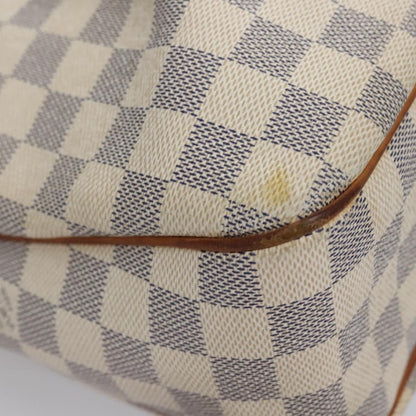 Louis Vuitton Siracusa Handbag Damier, WHITE, CANVAS, Shoulder bag