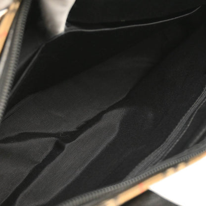 Burberry Nova Check Tote Nylon and Leather, BEIGE, CANVAS, Tote bag