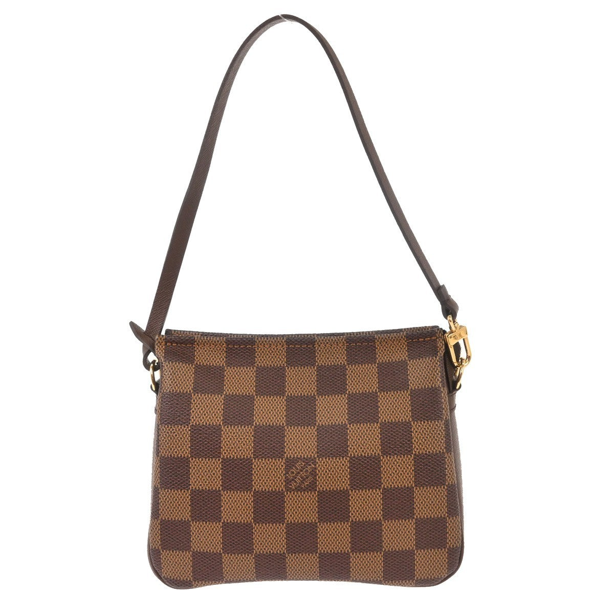 Louis Vuitton Trousse Make Up Bag Damier, Brown, Canvas, Shoulder Bag
