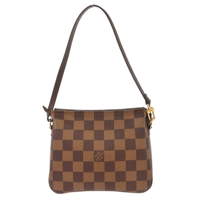 Louis Vuitton Trousse Make Up Bag Damier, Brown, Canvas, Shoulder Bag