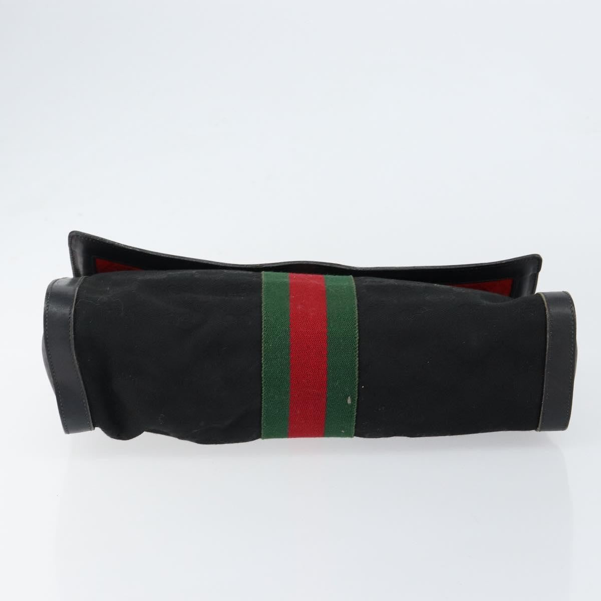 Gucci Sherry line pouch Canvas, BLACK, CANVAS, Clutche & pouche