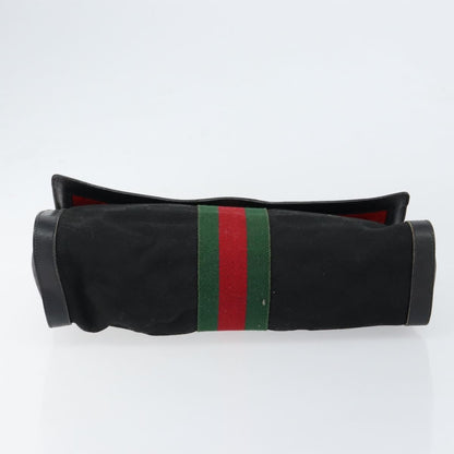 Gucci Sherry line pouch Canvas, BLACK, CANVAS, Clutche & pouche
