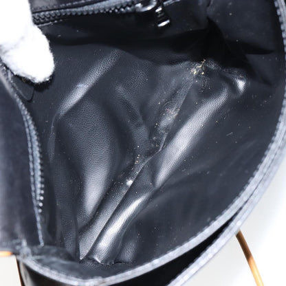 Celine Vintage Flap Shoulder Bag Leather, NAVY, LEATHER, Shoulder bag