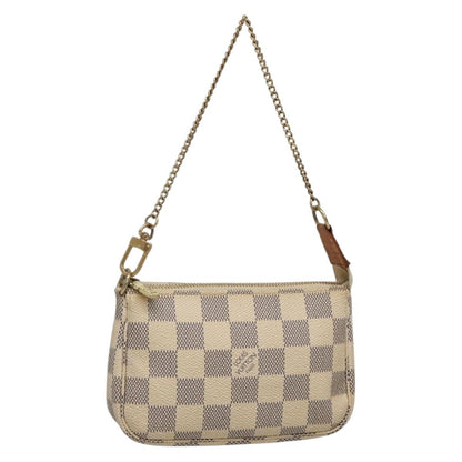 Louis Vuitton Pochette Accessoires Damier, WHITE, CANVAS, Clutche & pouche