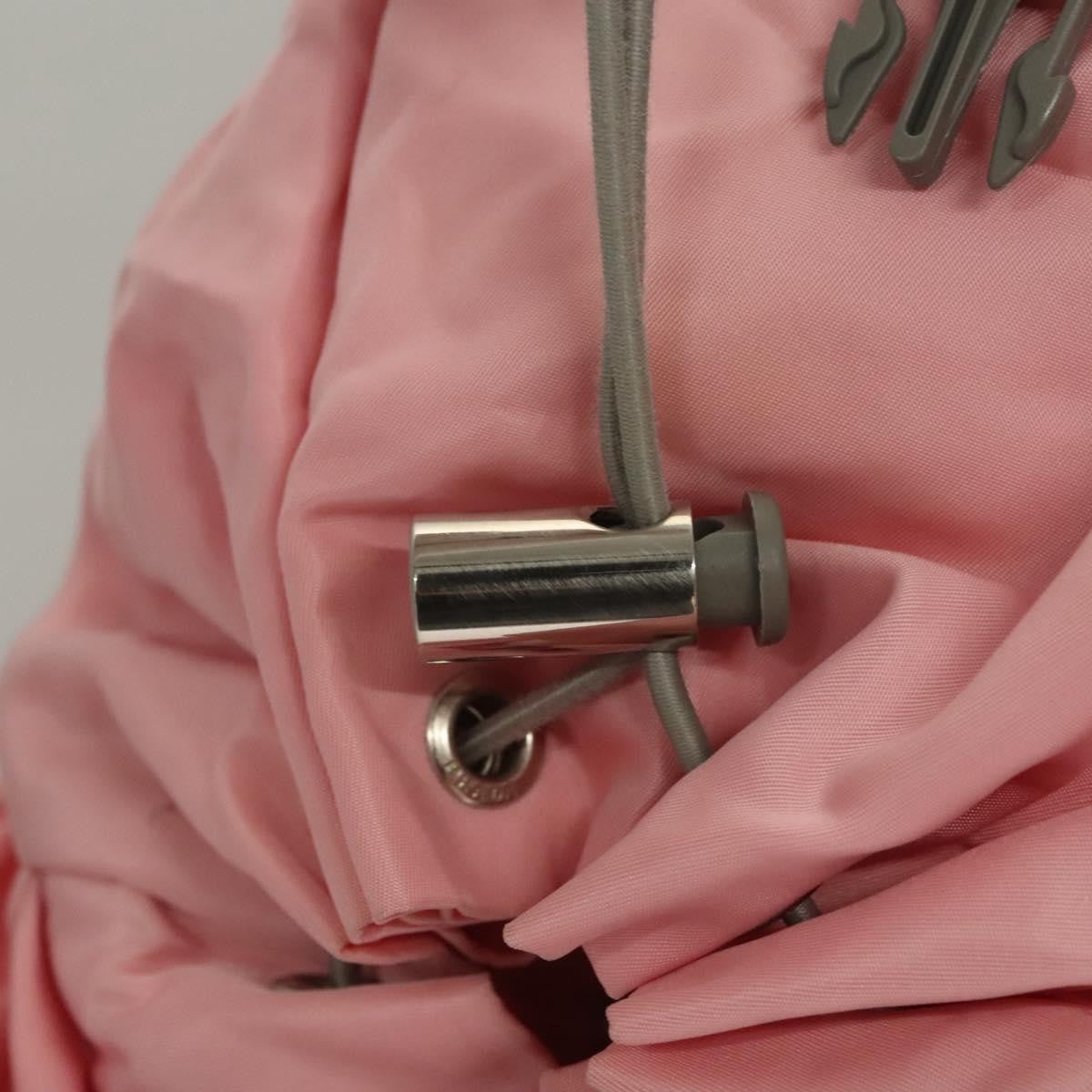 Prada Single Buckle Pocket Backpack Tessuto, PINK, NYLON, Backpack