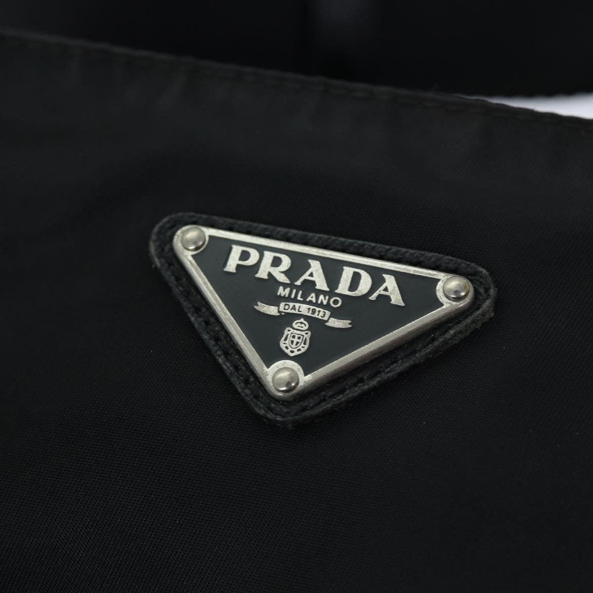 Prada Flat Messenger Bag Tessuto, BLACK, NYLON, Shoulder bag