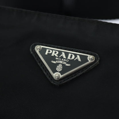 Prada Flat Messenger Bag Tessuto, BLACK, NYLON, Shoulder bag