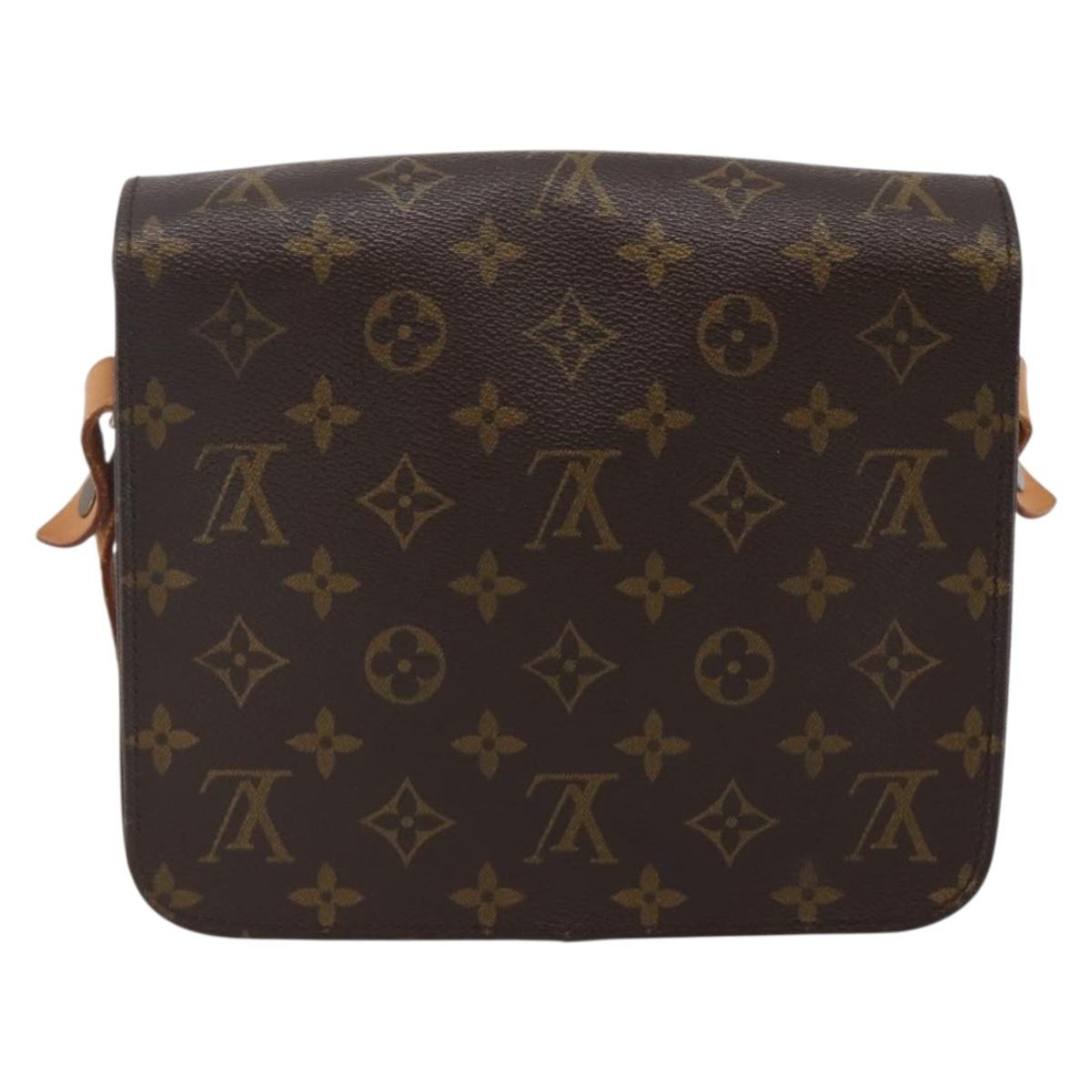 Louis Vuitton Cartouchiere Handbag Monogram Canvas, BROWN, CANVAS, Shoulder bag