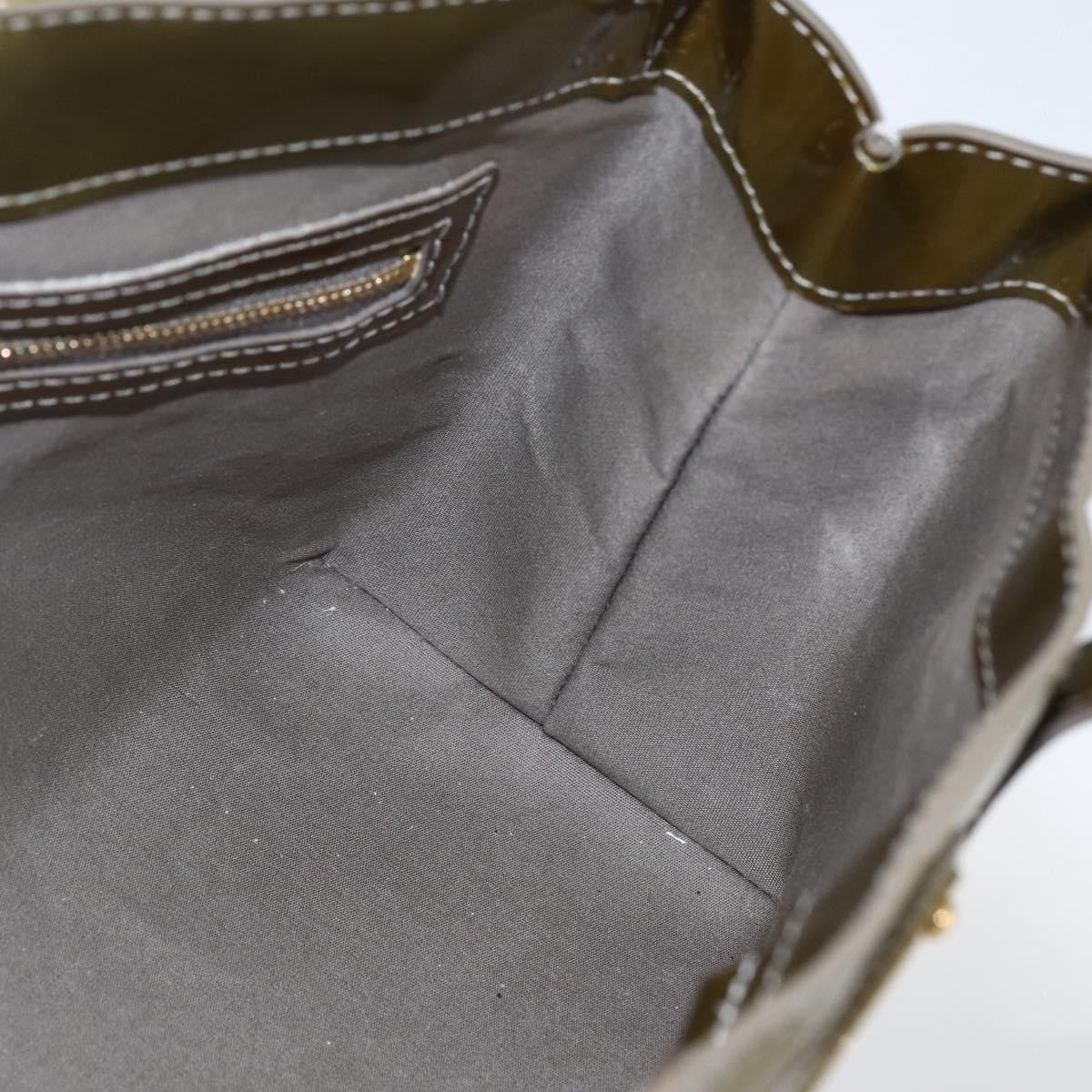 Louis Vuitton Wilshire Handbag Monogram Vernis, GREEN, PATENT_LEATHER, Handbag