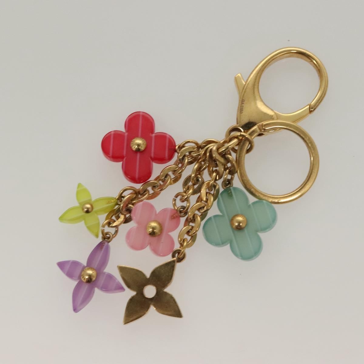 Louis Vuitton Pop Flowers Bag Charm Enamel with Metal, MULTICOLOUR, METAL, Charms and Keychains