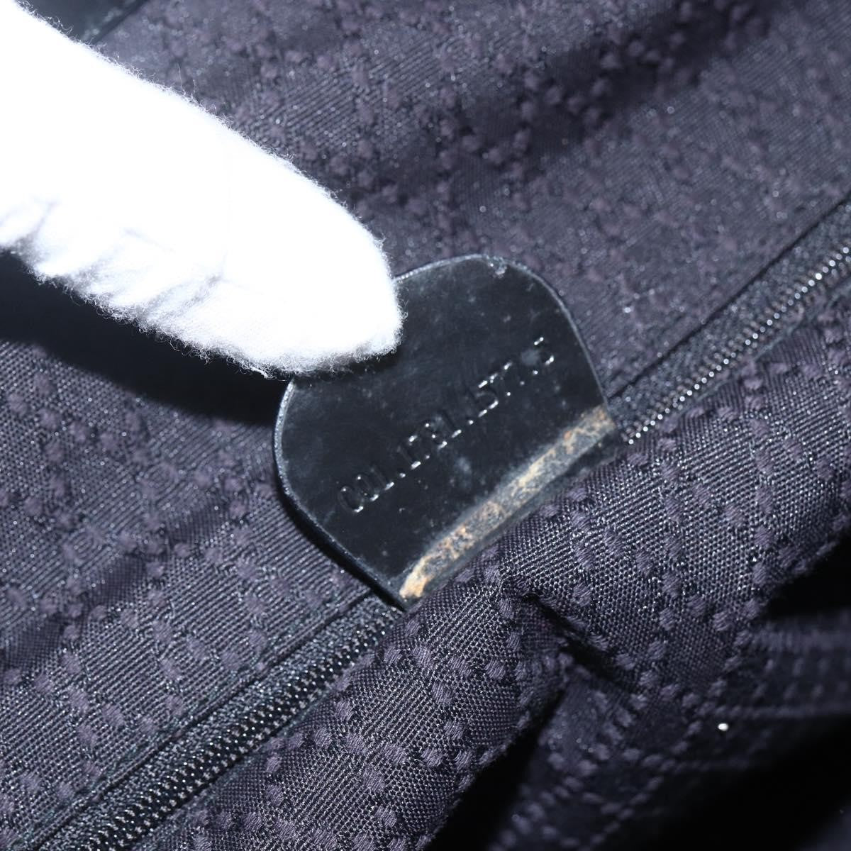 Gucci Vintage Bamboo Shoulder Bag Nylon, BLACK, NYLON, Tote bag