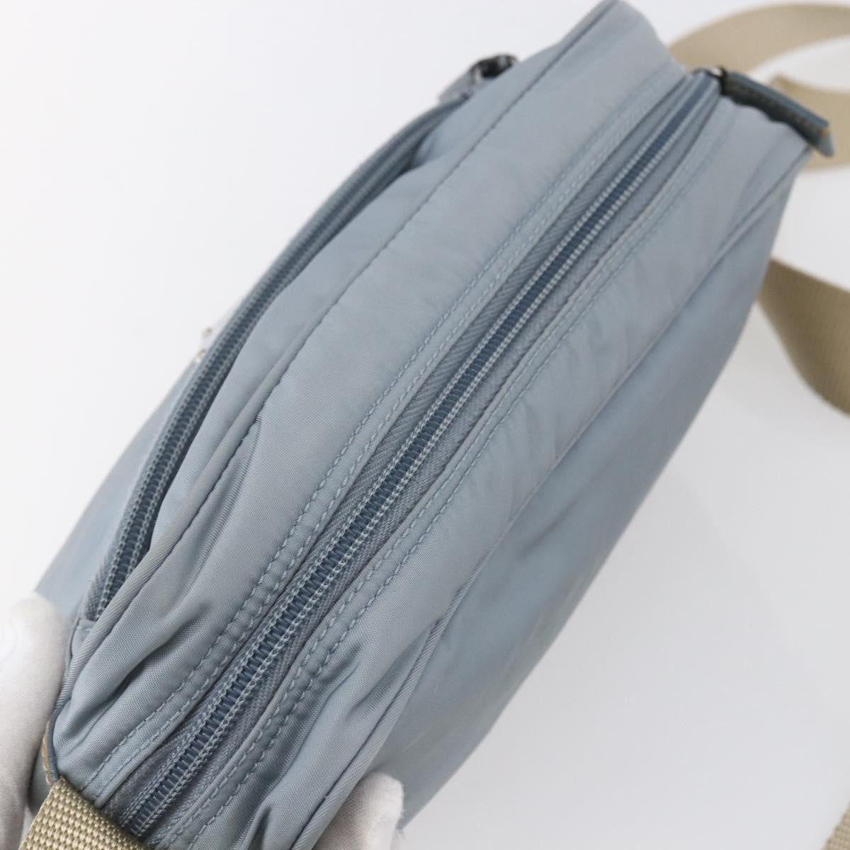 Prada Front Pocket Camera Bag Tessuto, BLUE, NYLON, Shoulder bag