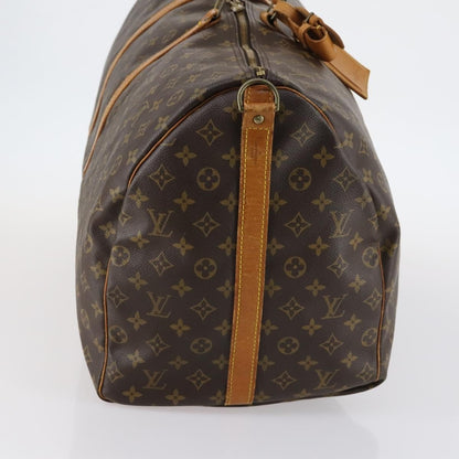 Louis Vuitton Keepall Bag Monogram Canvas, BROWN, CANVAS, Travel bag