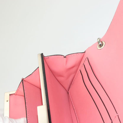 Valentino Garavani Turnlock Chain Shoulder Bag Suede, PINK, SUEDE, Shoulder bag