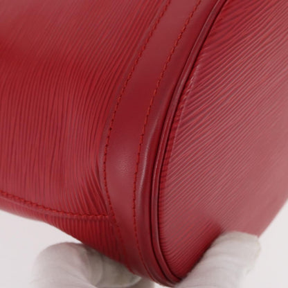 Louis Vuitton Bucket Bag Epi Leather, RED, LEATHER, Shoulder bag