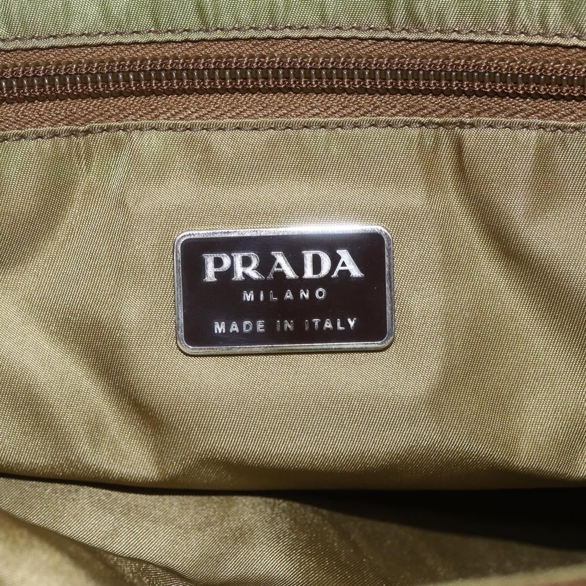 Prada Vintage Tote Tessuto, GREEN, NYLON, Tote bag
