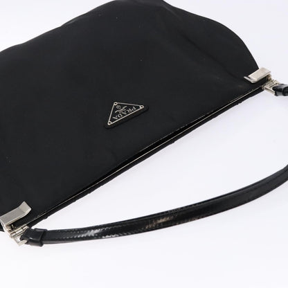 Prada Vintage Shoulder Bag Tessuto, BLACK, NYLON, Shoulder bag