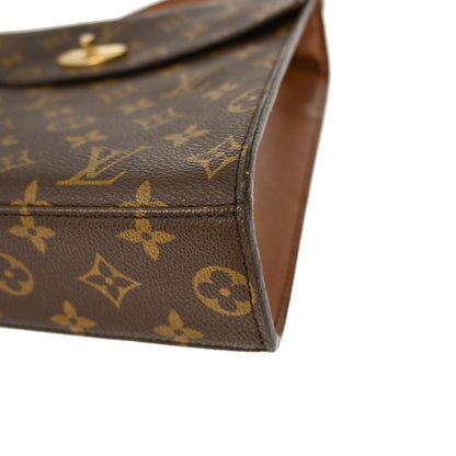 Louis Vuitton Malesherbes Handbag Monogram Canvas, BROWN, CANVAS, Handbag