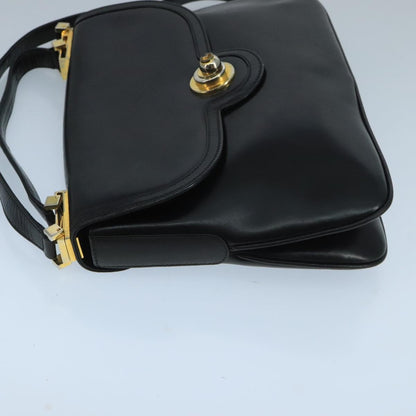 Gucci Vintage Shoulder Bag Leather, BLACK, LEATHER, Shoulder bag