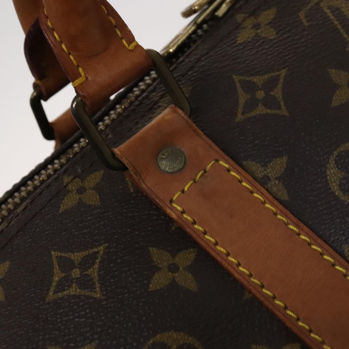 Louis Vuitton Keepall Bag Monogram Canvas, BROWN, CANVAS, Travel bag