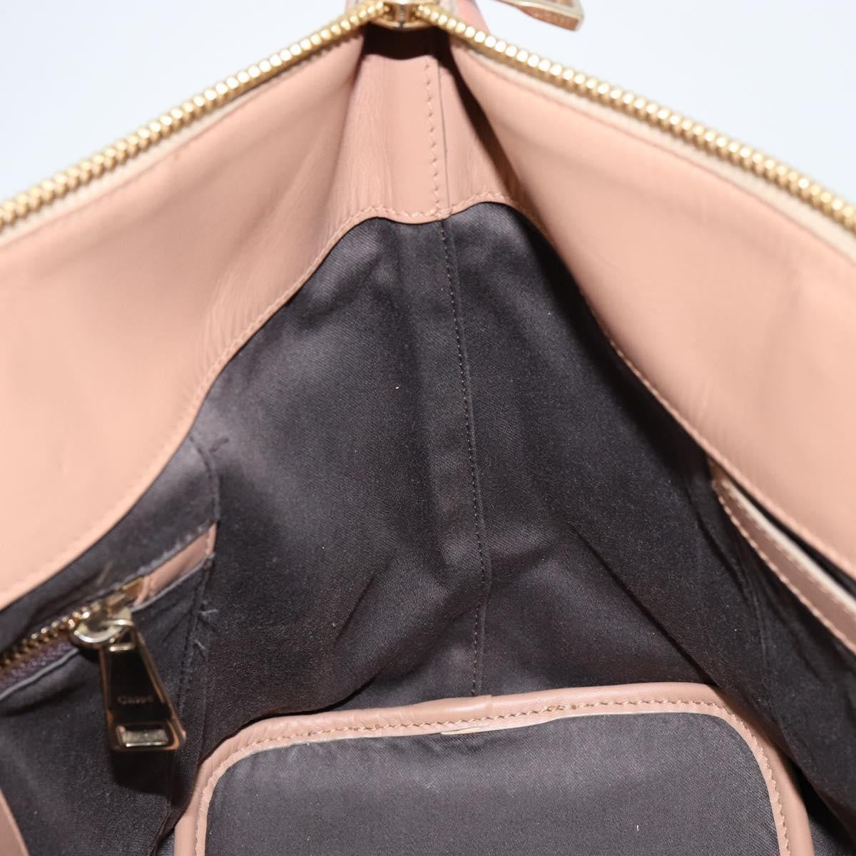 Chloe Bicolor Baylee Satchel Leather, ORANGE, LEATHER, Handbag