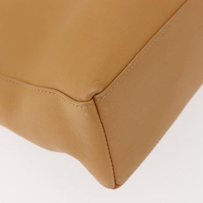 Salvatore Ferragamo Vintage Shoulder Bag Leather, BEIGE, LEATHER, Shoulder bag