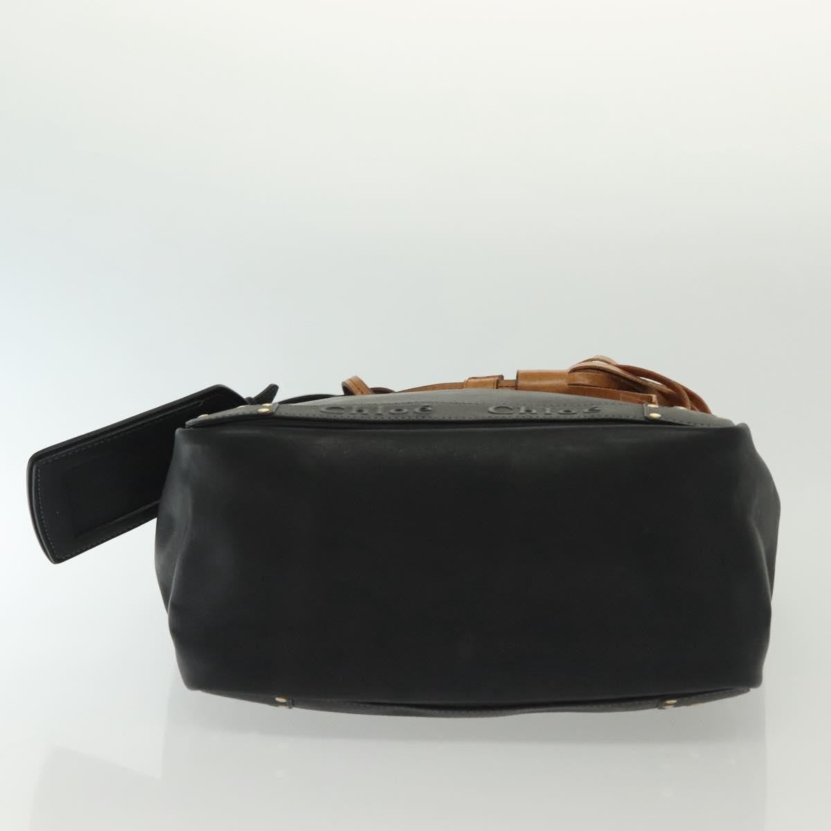 Chloe Vintage Shoulder Bag Leather, BLACK, LEATHER, Shoulder bag