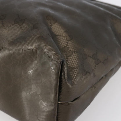 Gucci Plus Tote GG Imprime, SILVER, PVC, Tote bag