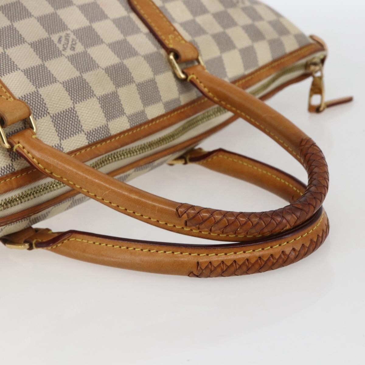 Louis Vuitton Riviera Handbag Damier, WHITE, CANVAS, Handbag