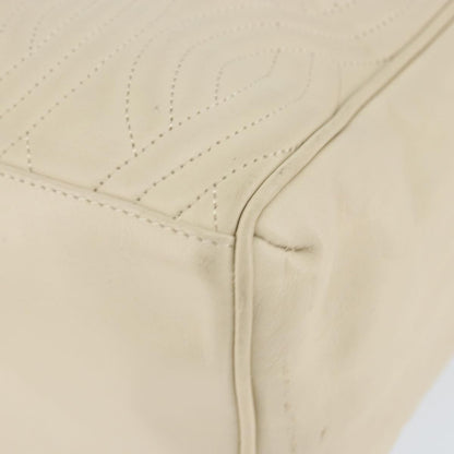 Fendi Wave Stitch Handbag Leather, BEIGE, LEATHER, Handbag