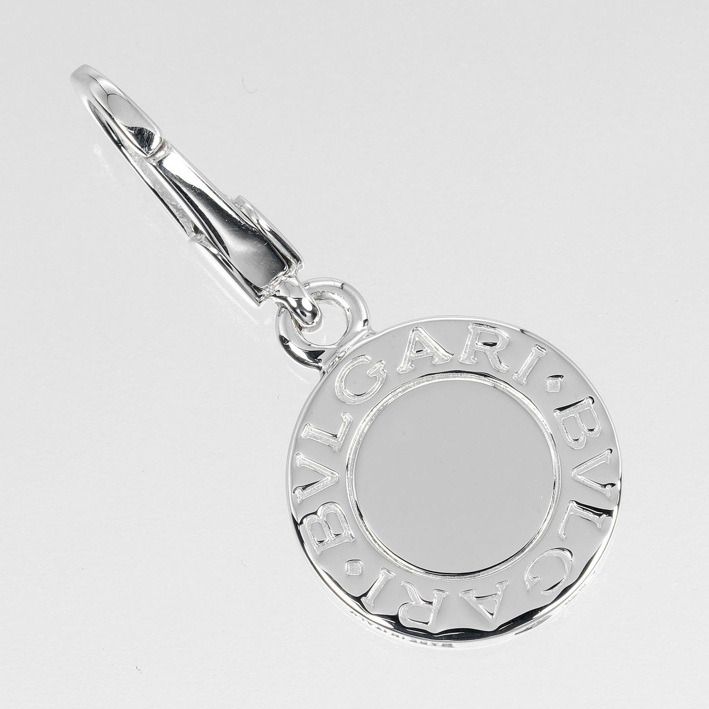Bvlgari Bvlgari Bvlgari Pendant Charm 18K white gold, SILVER, WHITE_GOLD, Necklace