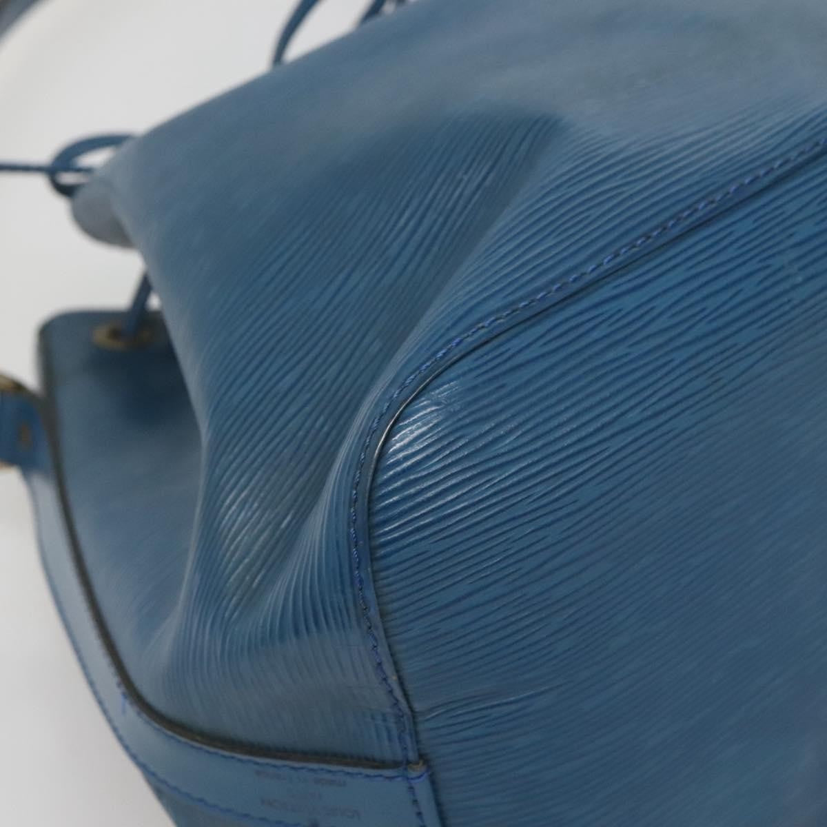 Louis Vuitton Petit Noe Handbag Epi Leather, BLUE, LEATHER, Handbag