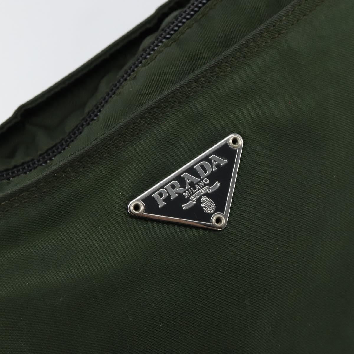 Prada Flat Messenger Bag Tessuto, KHAKI, NYLON, Shoulder bag