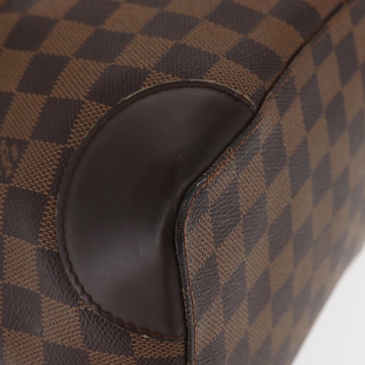 Louis Vuitton Hampstead Handbag Damier, BROWN, CANVAS, Tote bag