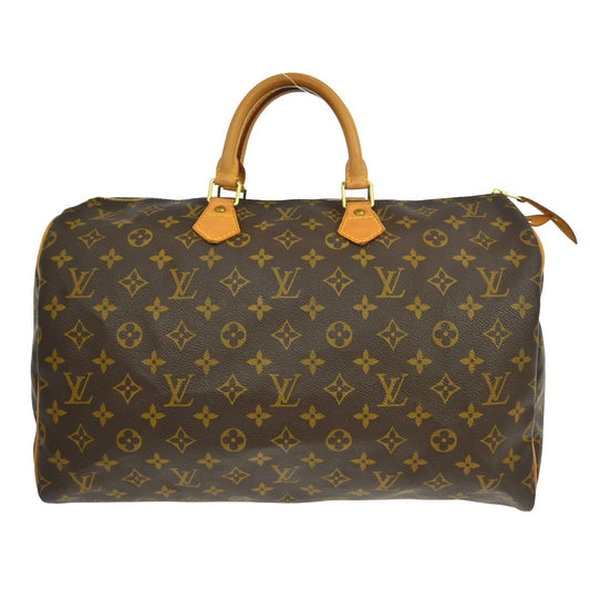 Louis Vuitton Speedy Handbag Monogram Canvas, Brown, Canvas, Handbag