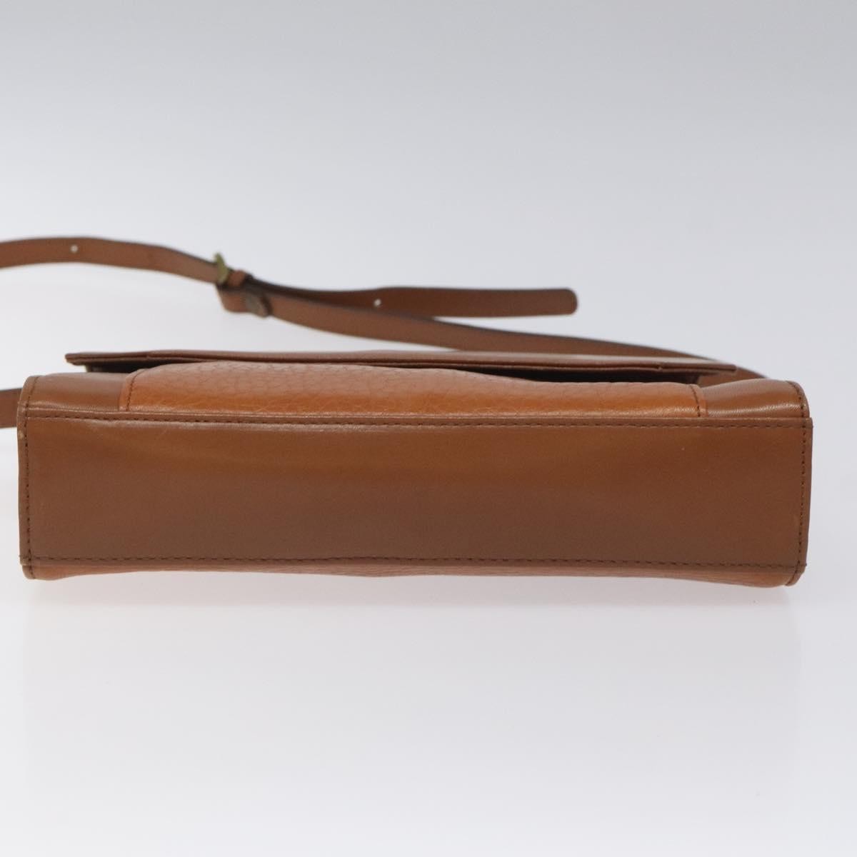 Burberry Vintage Flap Crossbody Bag Leather, BROWN, LEATHER, Shoulder bag