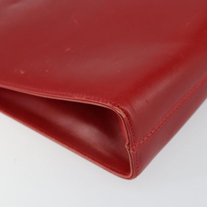 Salvatore Ferragamo Vintage Gancini Chain Shoulder Bag Leather, RED, LEATHER, Shoulder bag