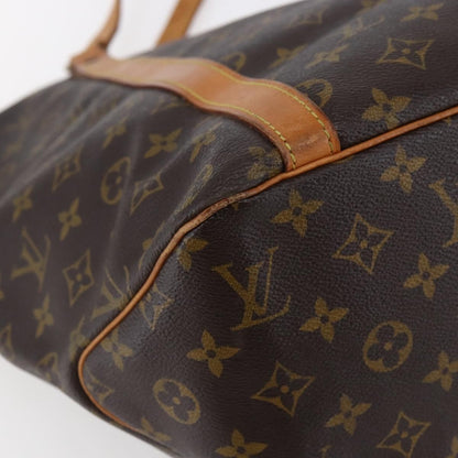 Louis Vuitton Shopping Sac Handbag Monogram Canvas, BROWN, CANVAS, Tote bag