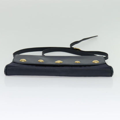 Burberry Flap Shoulder Bag Canvas, NAVY, CANVAS, Shoulder bag